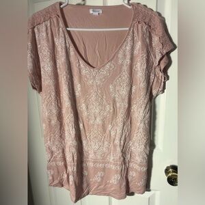 Westport Rose Gold with Paisley Print Top